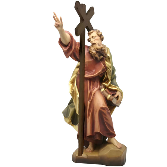 St. Andrew, Wood Carving from Val Gardena