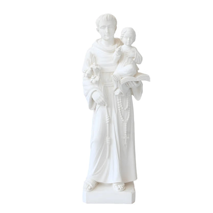 Saint Anthony of Padua in Fiberglass with the Child and the Blessing Gesture