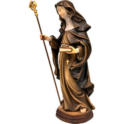 Saint Aldegundis of Maubeuge with Crozier and Book