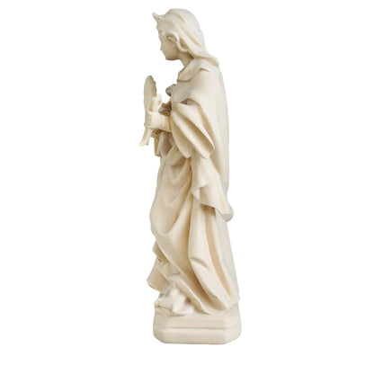 Saint Apollonia Carved Wood Statue, Patron Saint of Dentists