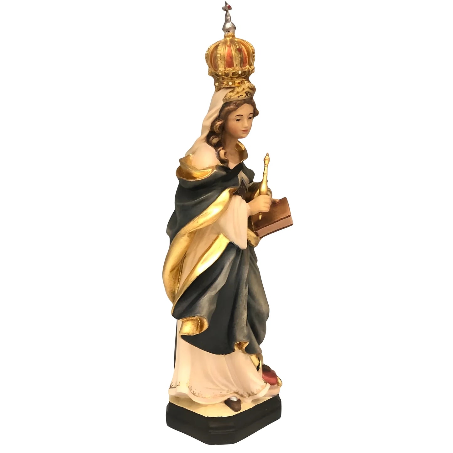 Saint Cunigunde Hand-Painted Wood Statue
