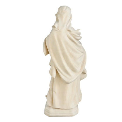 Saint Dorothy, Hand-Painted Wooden Statue, Val Gardena Craftsmanship