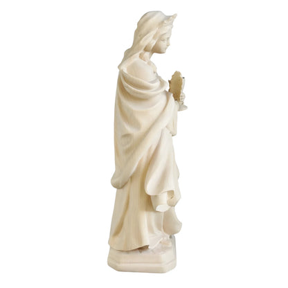 Saint Ottilia Hand-Carved Wood Statue
