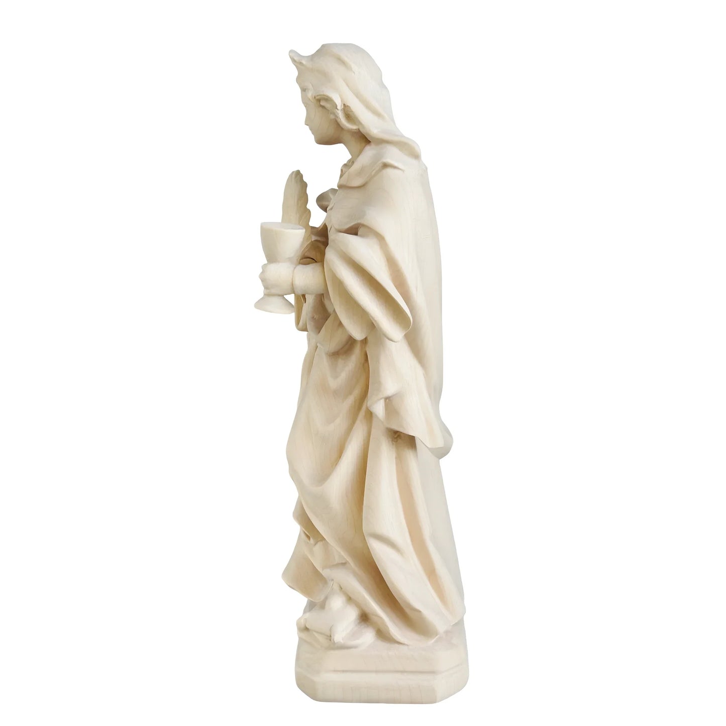 Saint Ottilia Hand-Carved Wood Statue