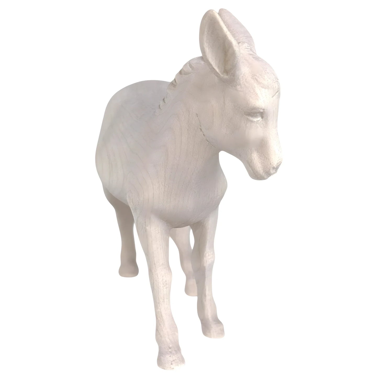 Standing Donkey in Maple Wood