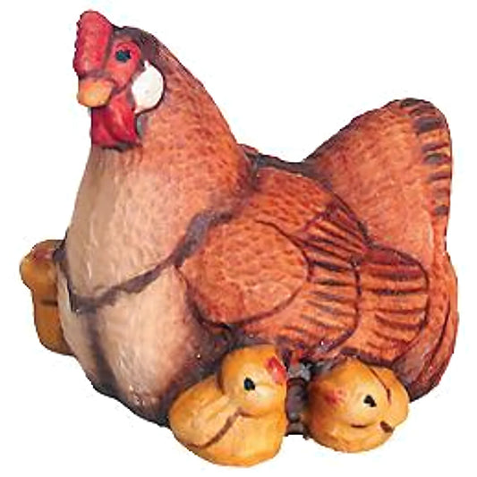 Hen with Chicks - Maple Wood