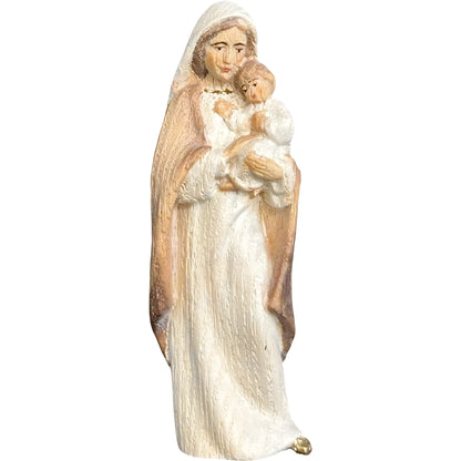 Modern Madonna and Child Sculpture in Maple and Lime wood Val Gardena