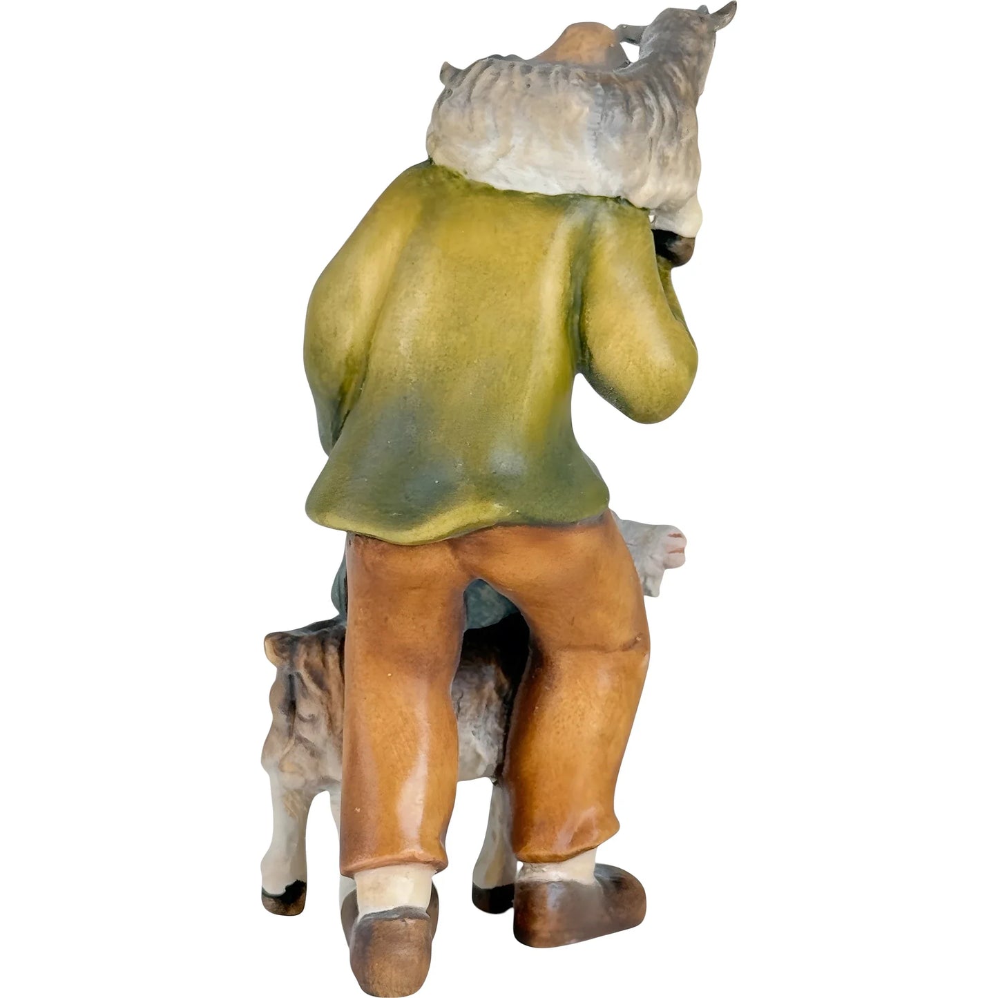Shepherd with Goat and Kid - Maple Wood