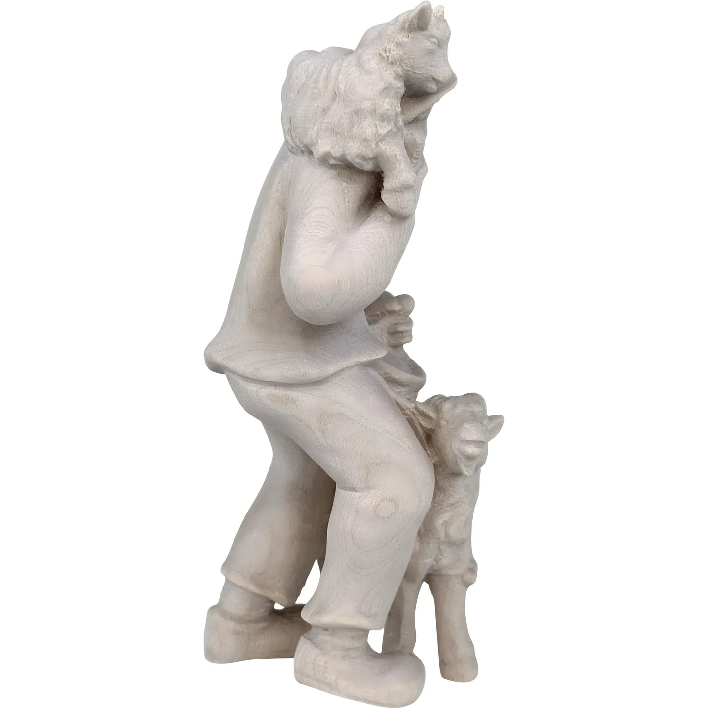 Shepherd with Goat and Kid - Maple Wood