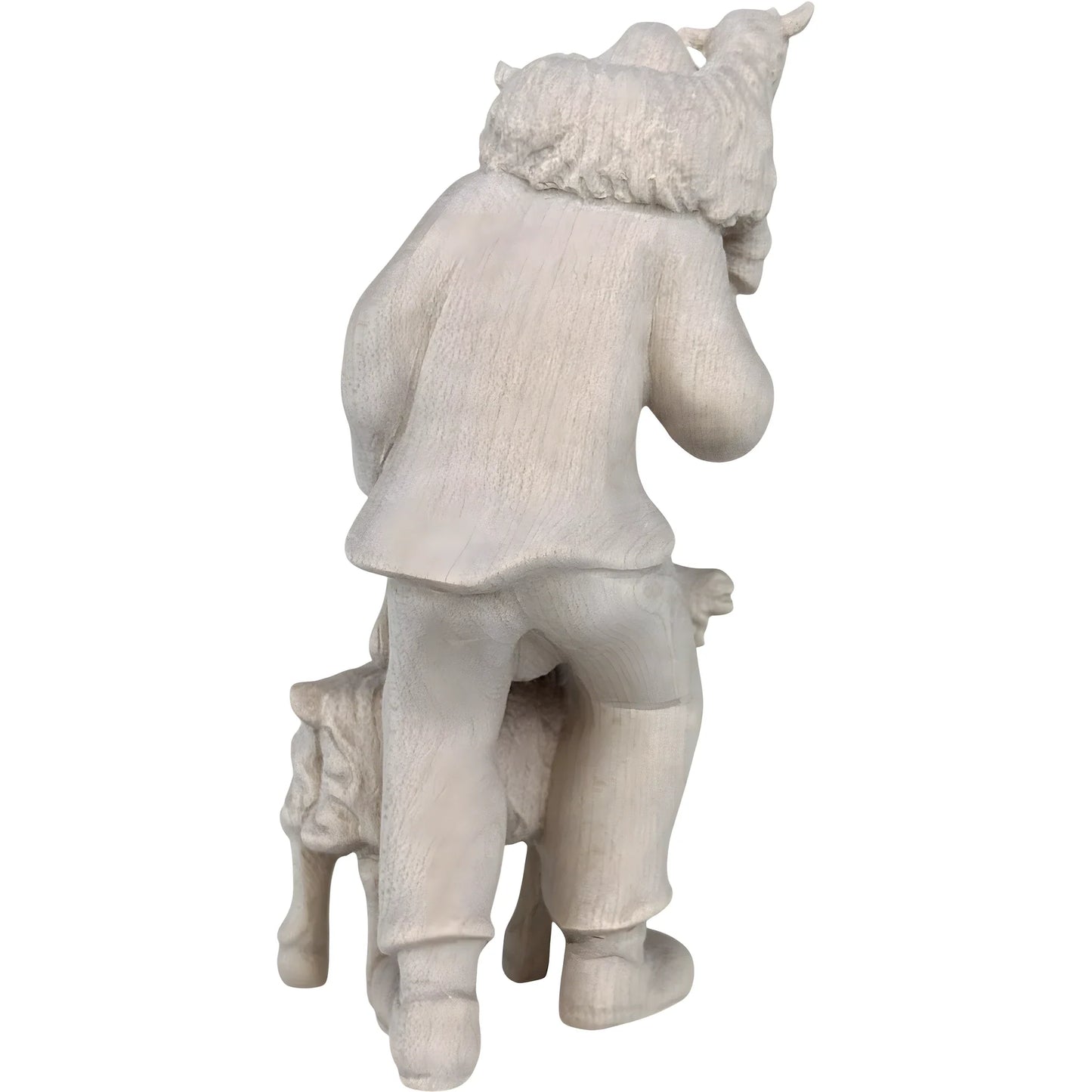 Shepherd with Goat and Kid - Maple Wood