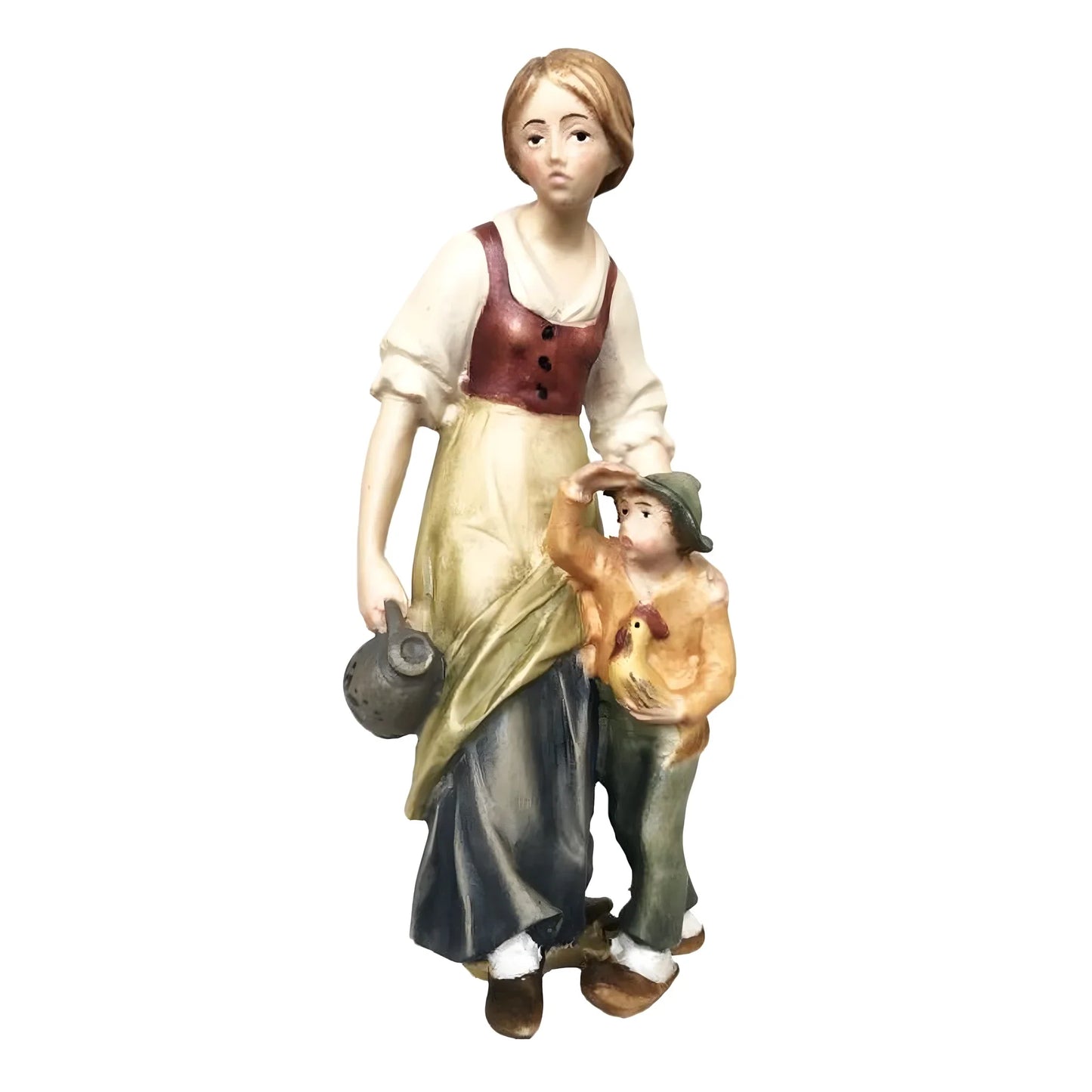 Shepherdess and Child - Maple Wood