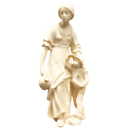Shepherdess and Child - Maple Wood