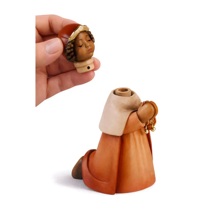 Kneeling King Caspar Wise Man- Maple Wood