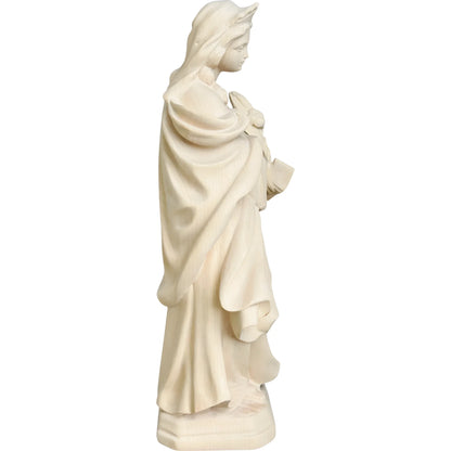 Holy Sculpture Saint Valeria in Carved Wood from Val Gardena