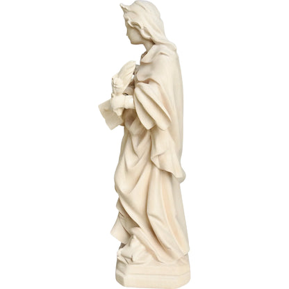 Holy Sculpture Saint Valeria in Carved Wood from Val Gardena