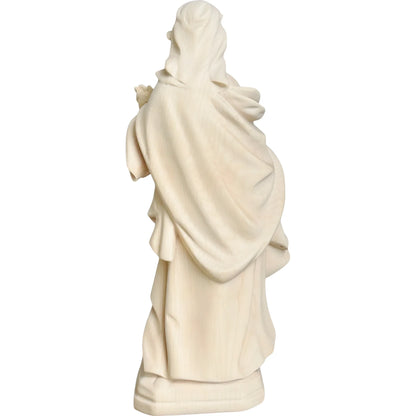 Holy Sculpture Saint Valeria in Carved Wood from Val Gardena