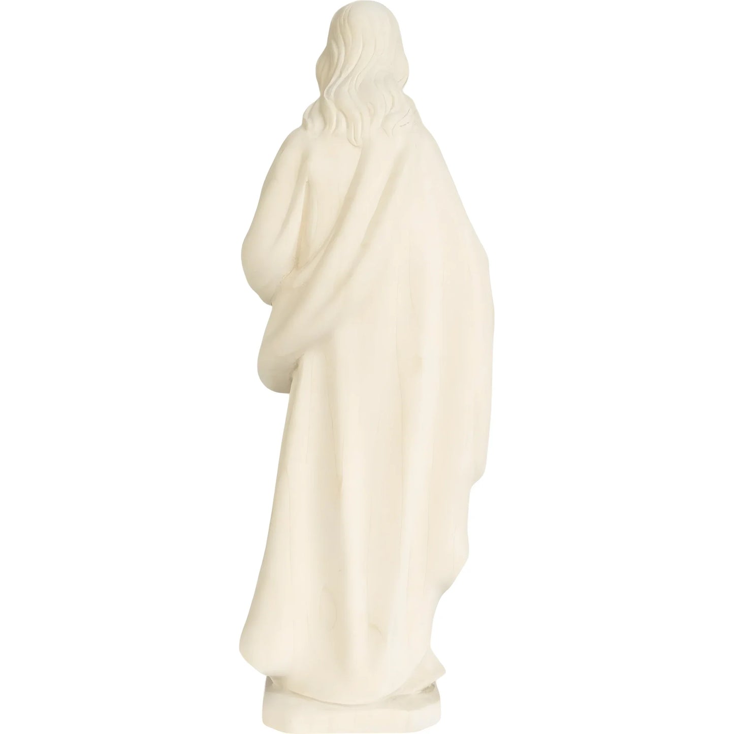 Sacred Heart of Jesus Sculpture in Hand-Painted Val Gardena Wood