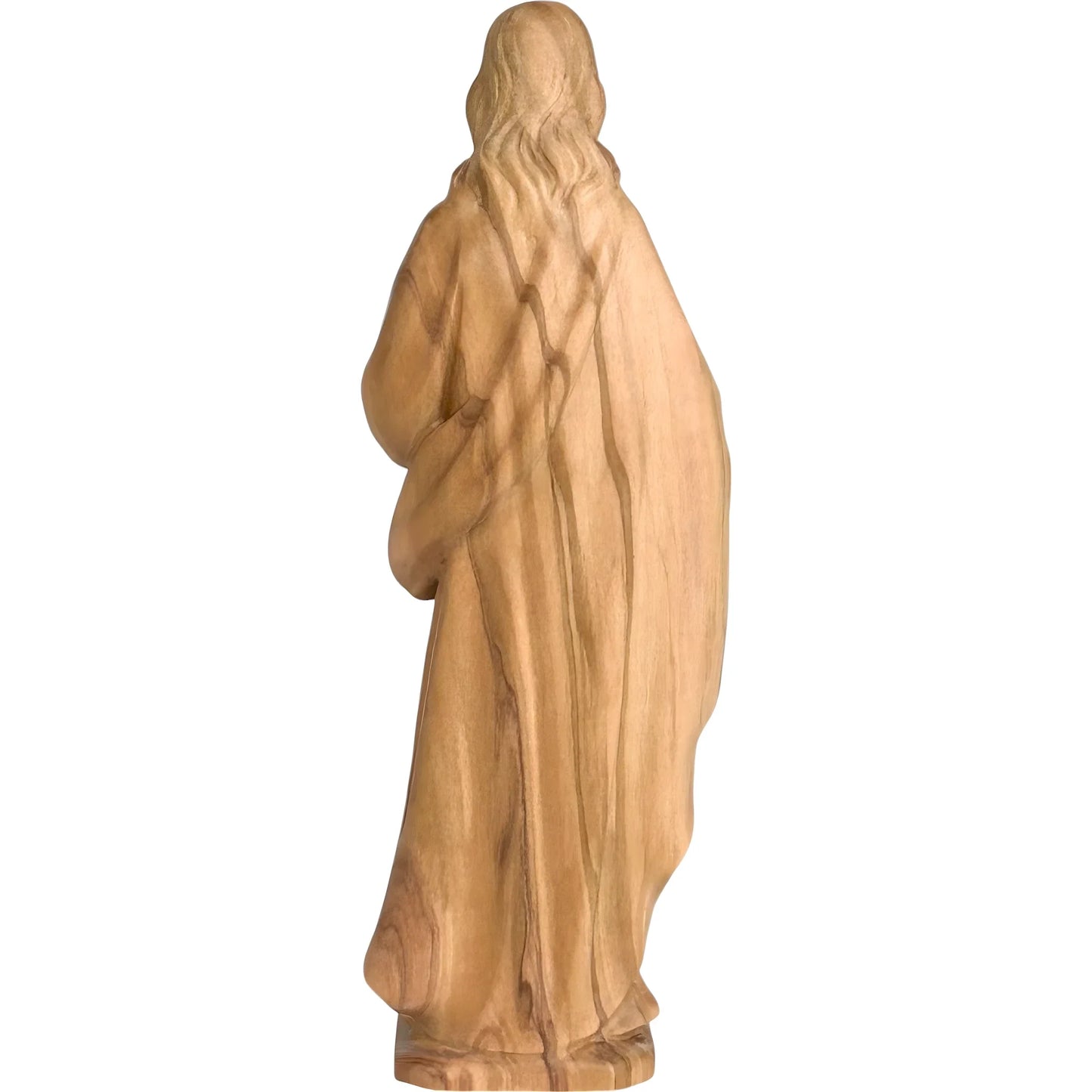 Sacred Heart of Jesus Sculpture in Hand-Painted Val Gardena Wood