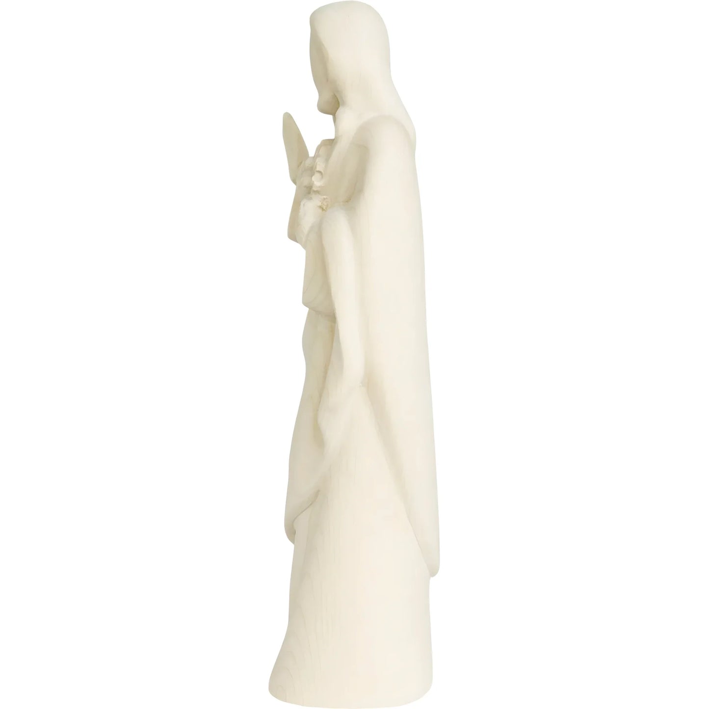 Modern Wooden Sacred Heart of Jesus Sculpture from Val Gardena