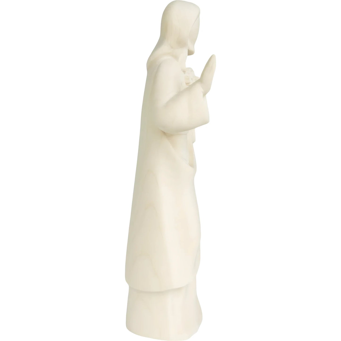 Modern Wooden Sacred Heart of Jesus Sculpture from Val Gardena