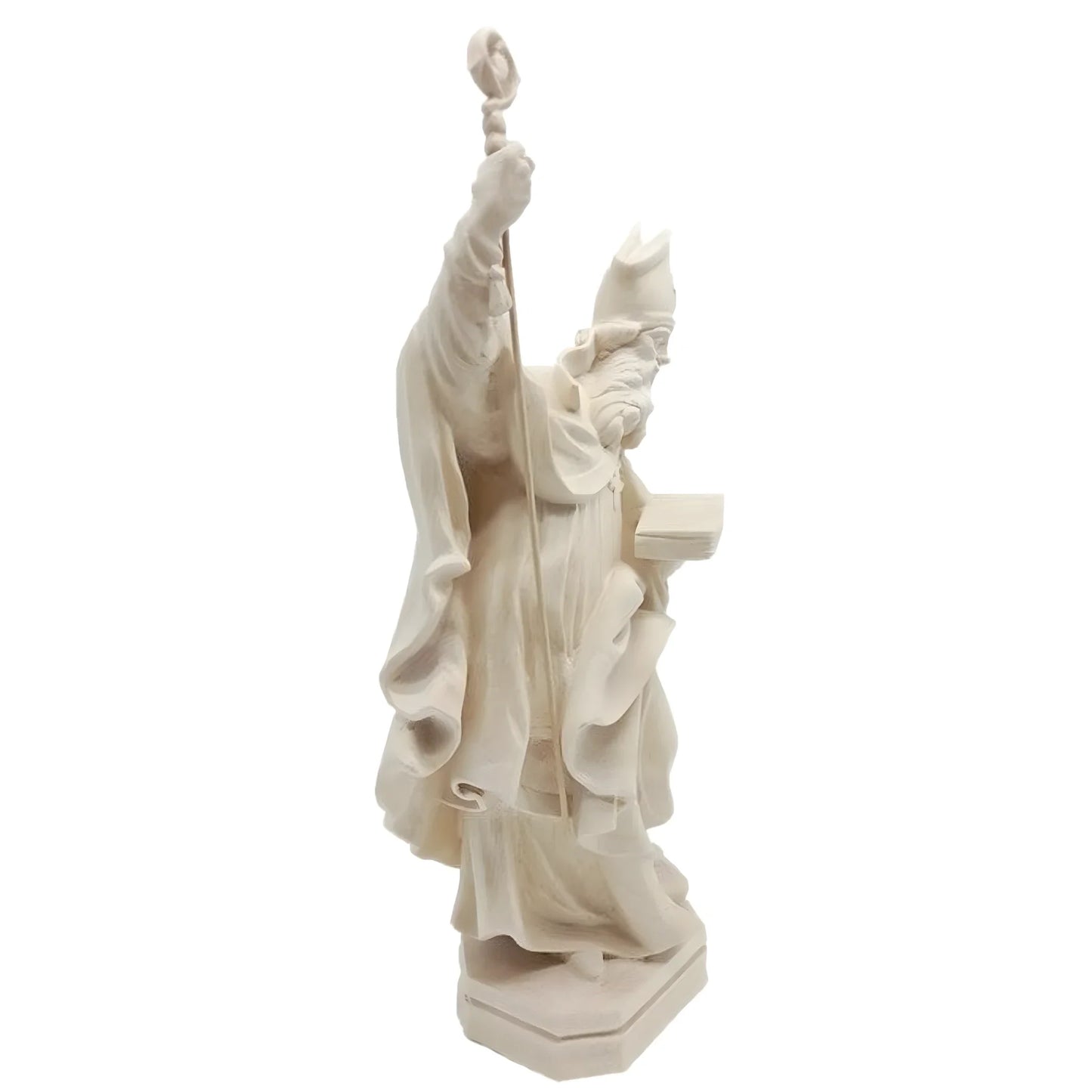 Sculpture Saint Conrad Bishop with Crozier and Lamb