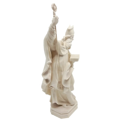 Sculpture Saint Conrad Bishop with Crozier and Lamb