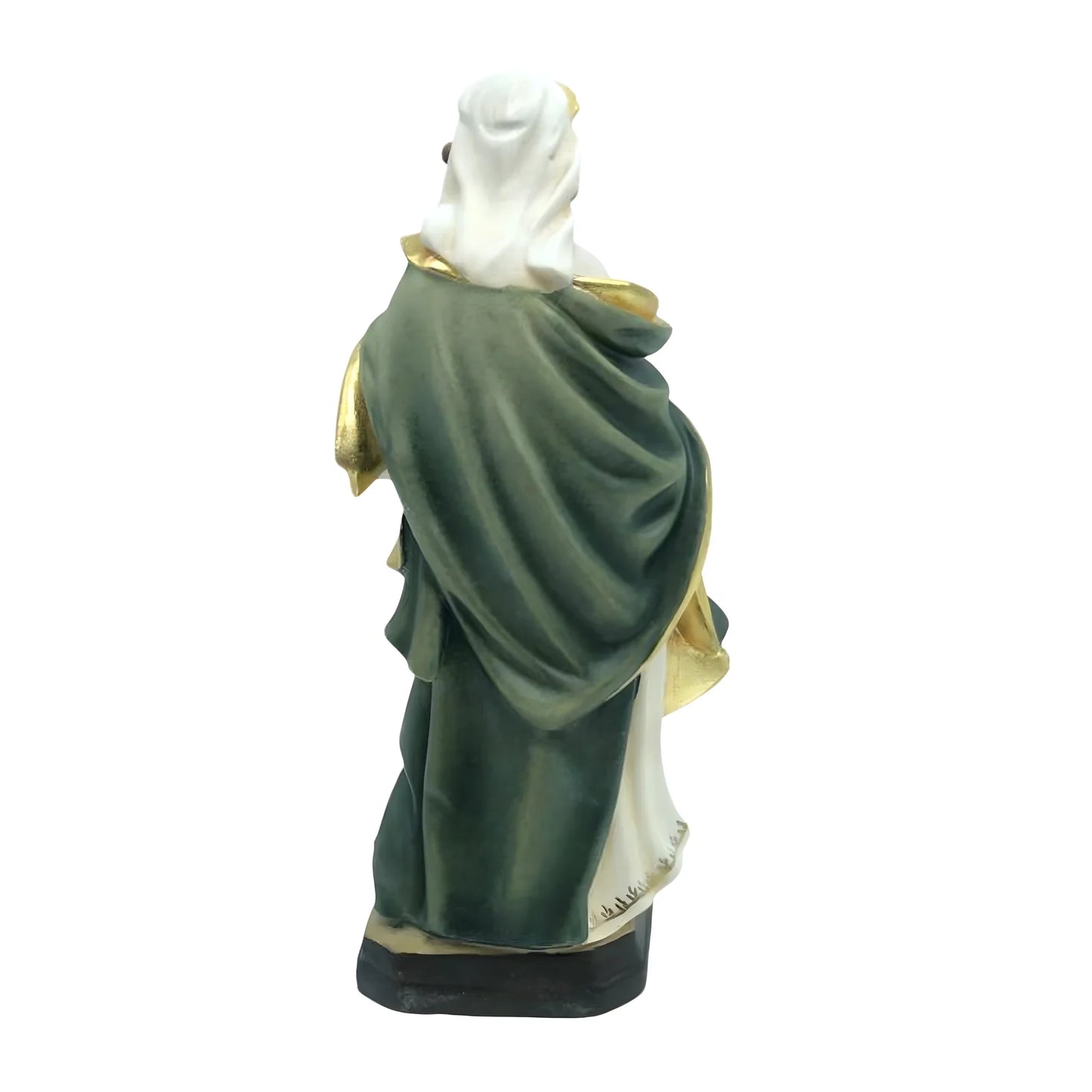 Saint Flora Martyr Sculpture in Val Gardena Wood, Hand-painted
