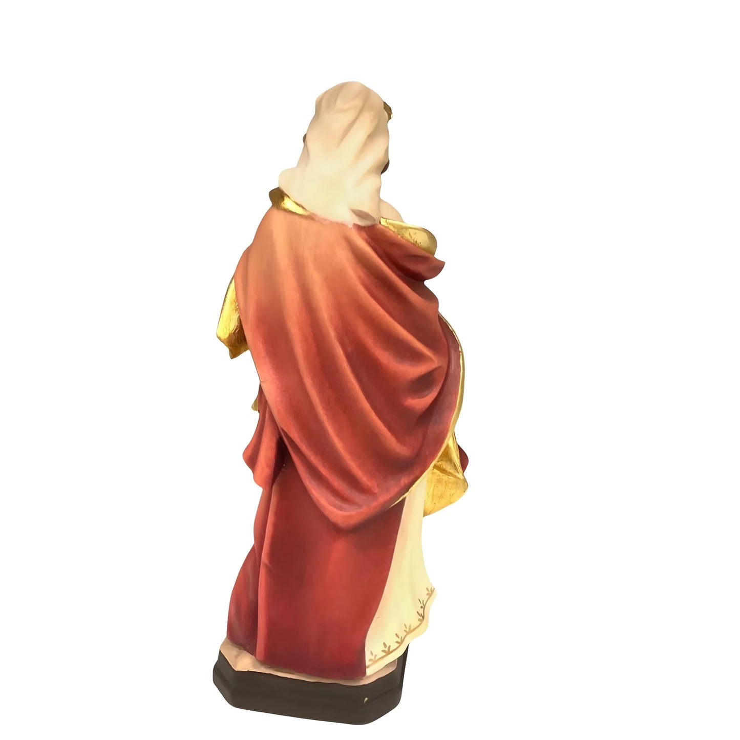 Sculpture Saint Perpetua in carved wood, Val Gardena