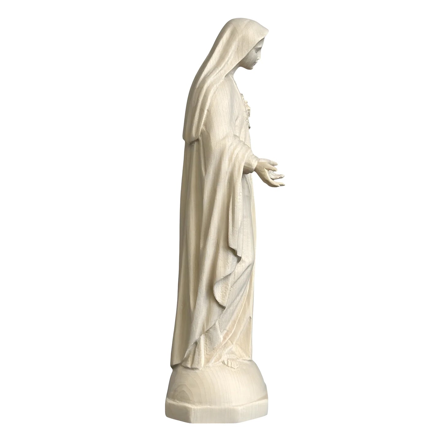 Sculpture of the Immaculate Heart of Mary, Val Gardena Wood Craftsmanship