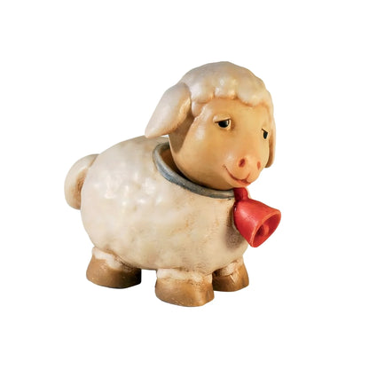 Lamb with Red Bell - Maple Wood