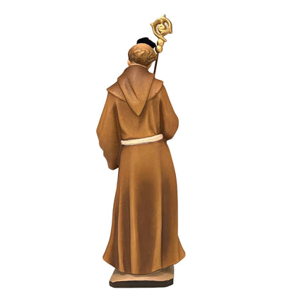 Sculpture of Saint Bernard of Tiron in Val Gardena Wood