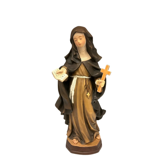 Sculpture of Saint Louise de Marillac in Val Gardena Wood