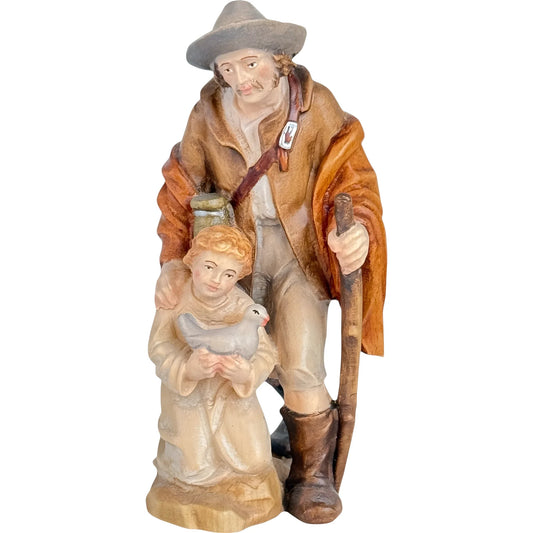 Shepherd and Child with Dove - Maple Wood