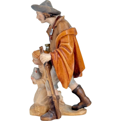Shepherd and Child with Dove - Maple Wood