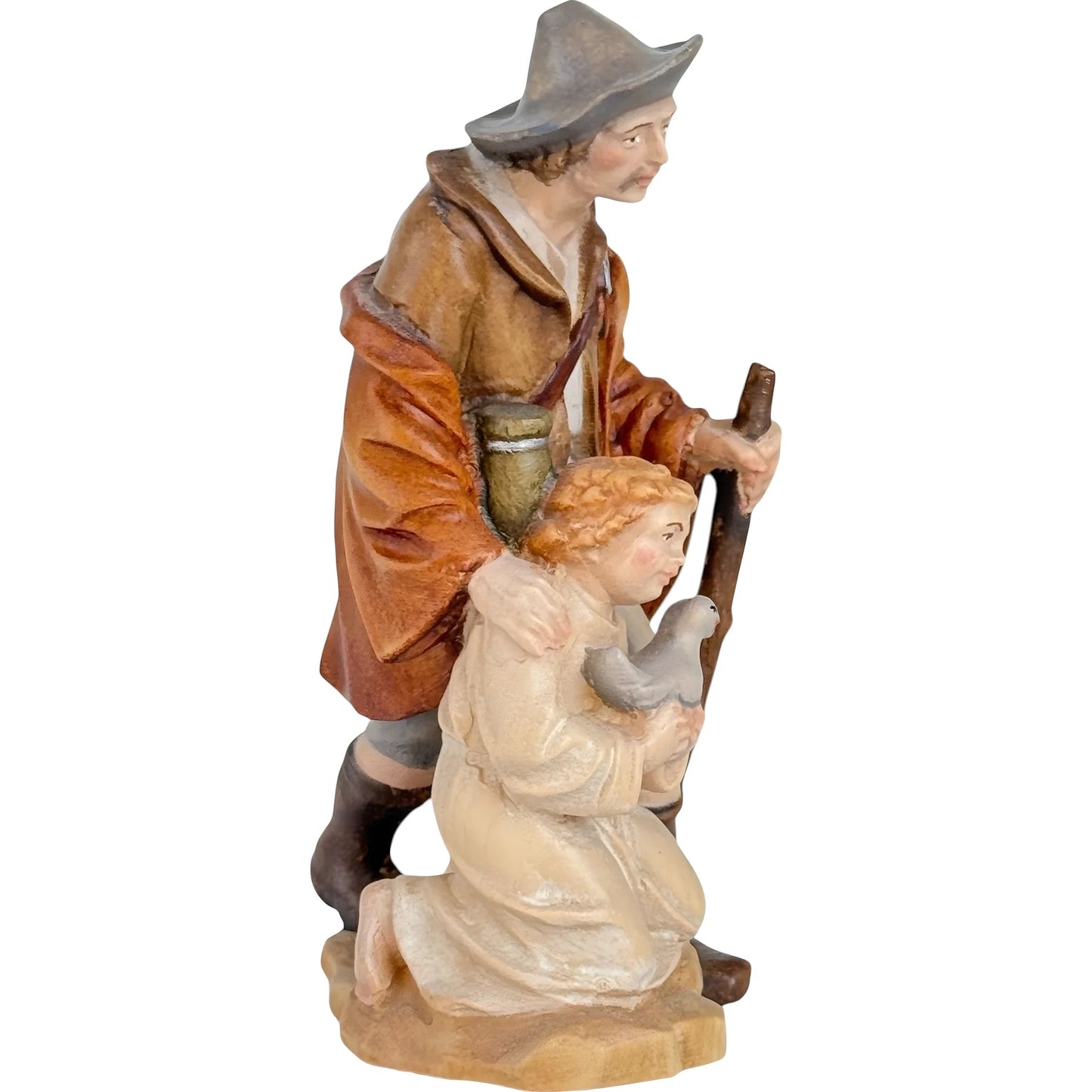 Shepherd and Child with Dove - Maple Wood