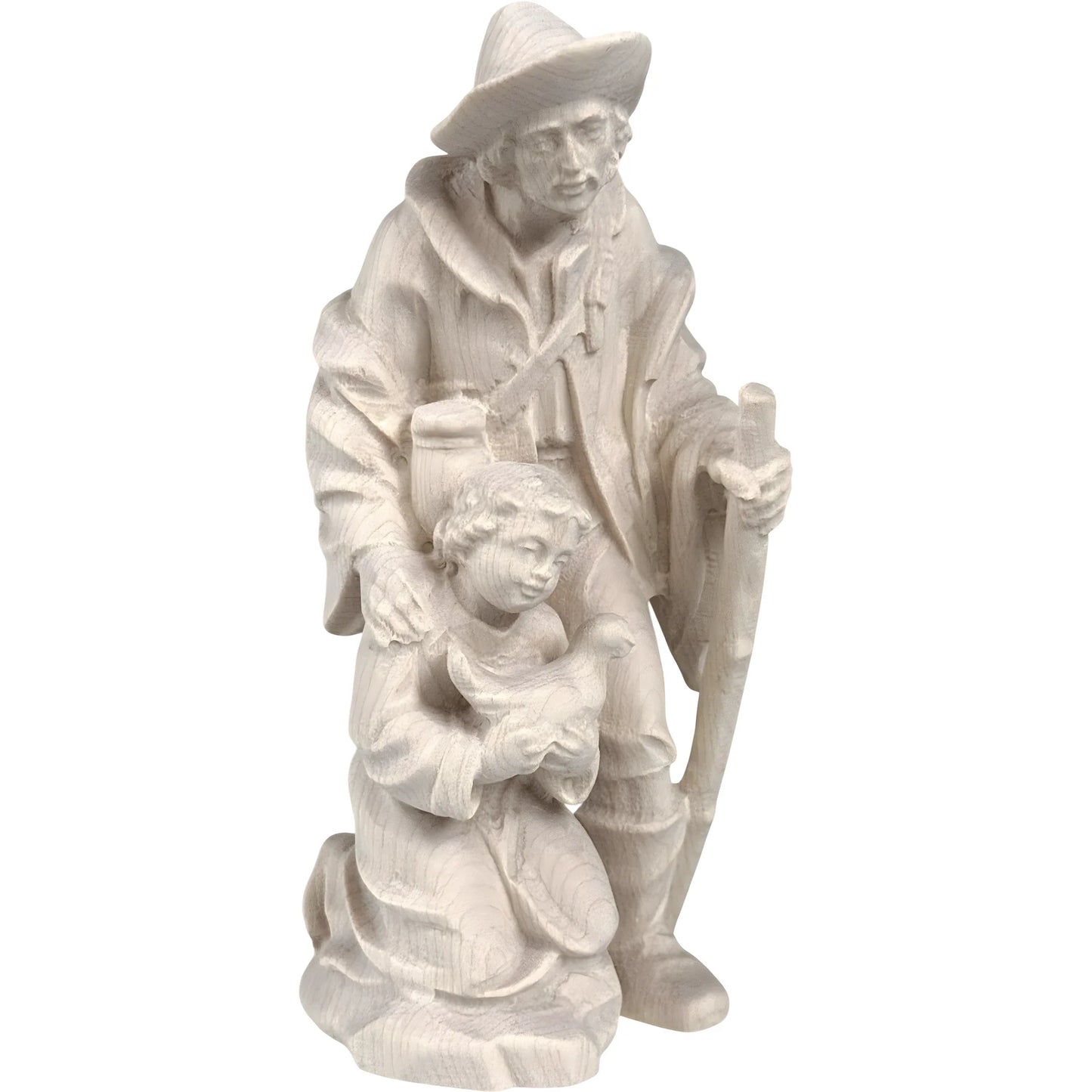 Shepherd and Child with Dove - Maple Wood