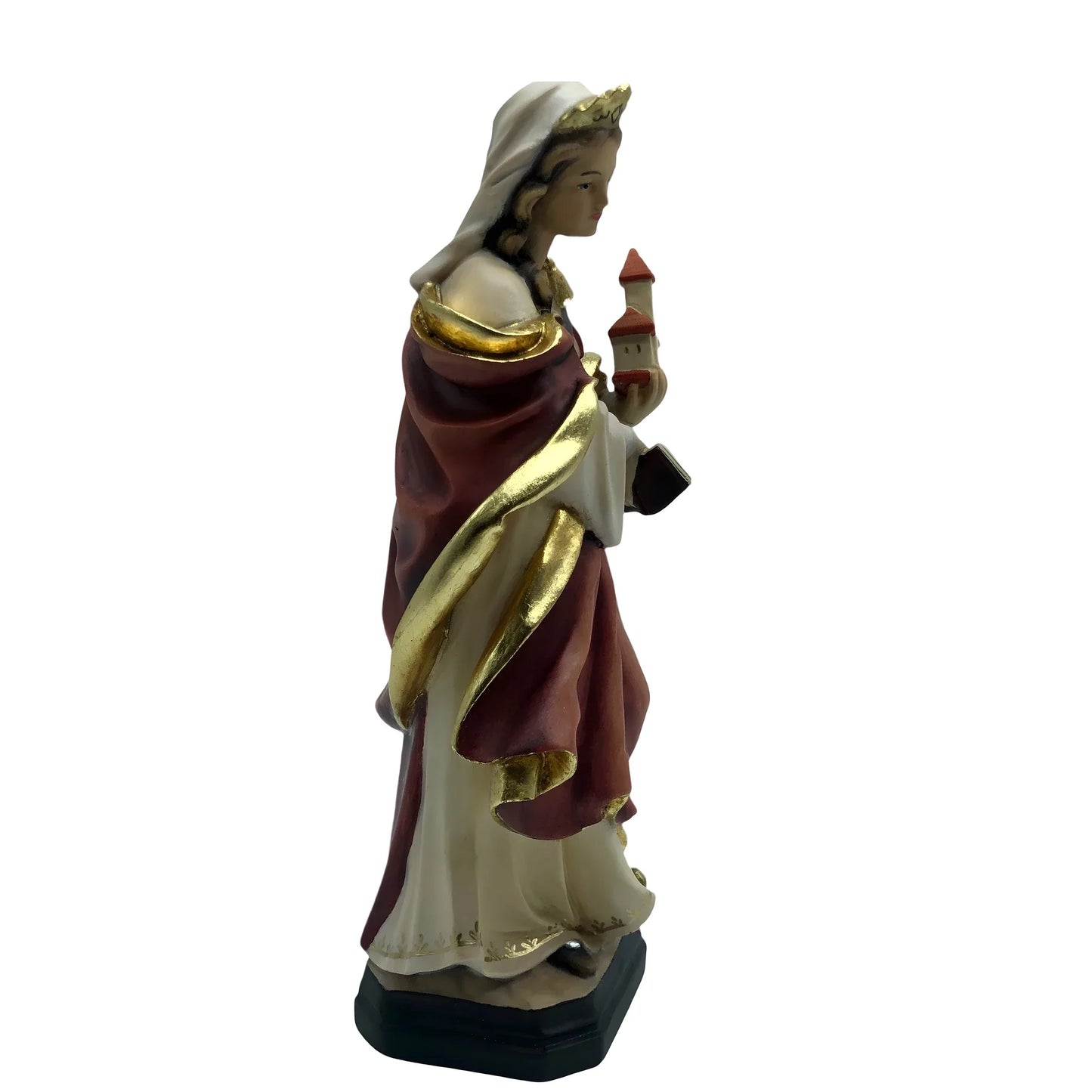 Wood Sculpture Saint Matilda, Queen and Founder, Val Gardena