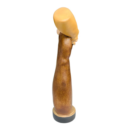 Symbol of Peace and Brotherhood: United Hands Sculpture in Maple Wood