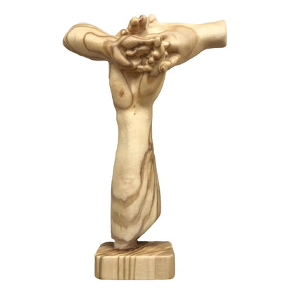 Symbol of Peace and Brotherhood: United Hands Sculpture in Maple Wood