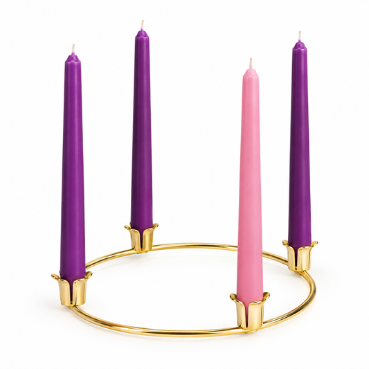Simple Brass Advent Wreath