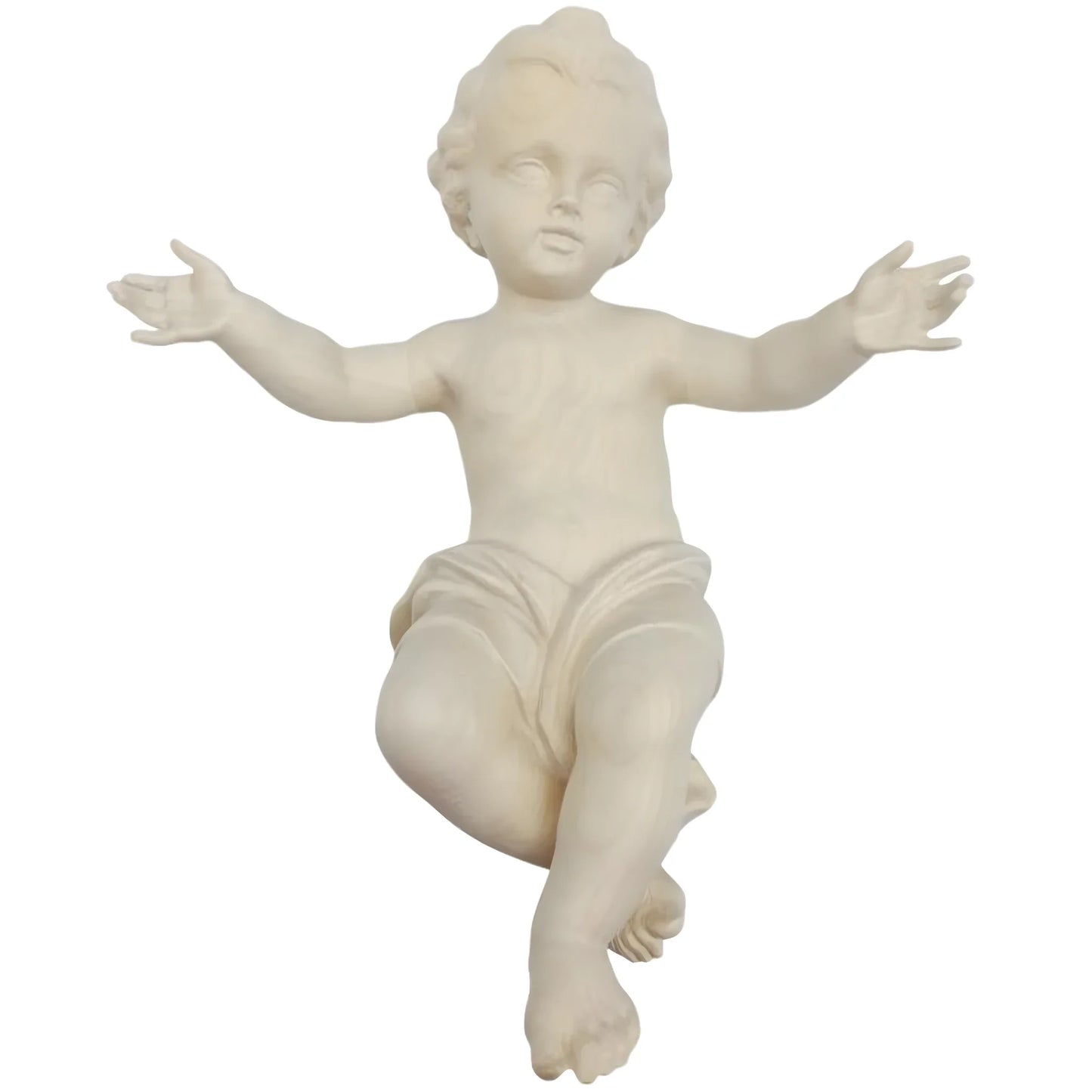 Hand Carved Wooden Baby Jesus Statue