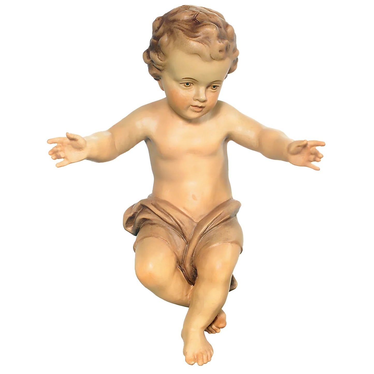 Hand Carved Wooden Baby Jesus Statue