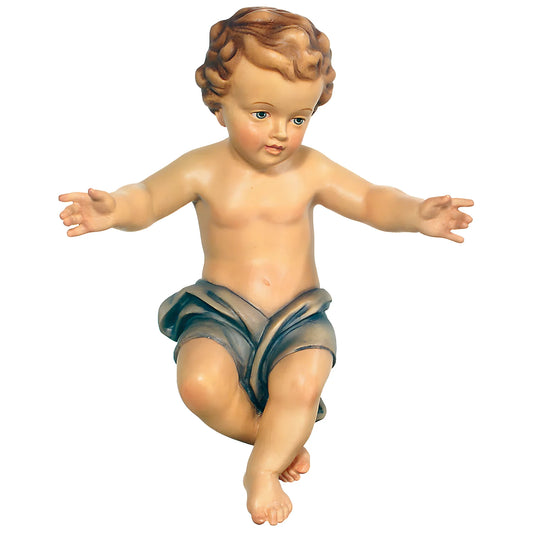 Hand Carved Wooden Baby Jesus Statue