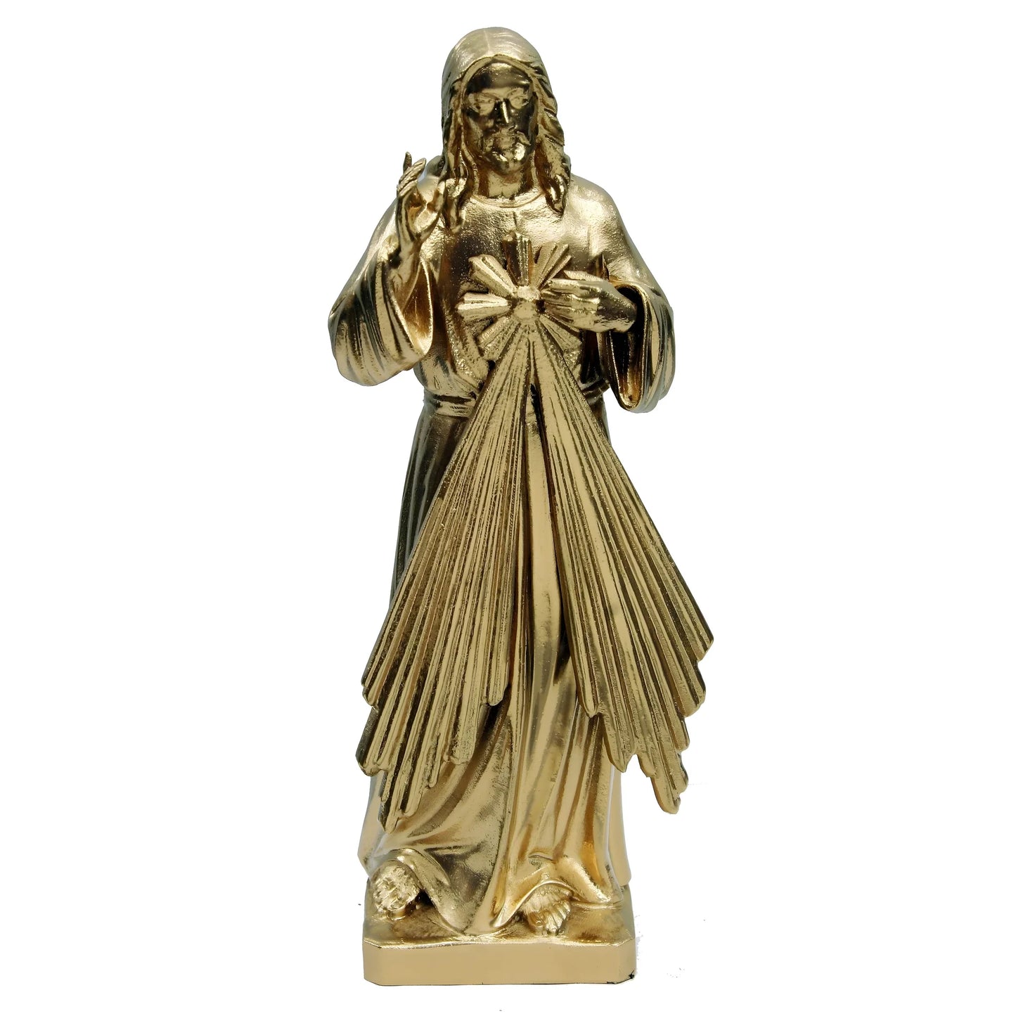 Resin Statue of Merciful Jesus Christ - Val Gardena Craftsmanship