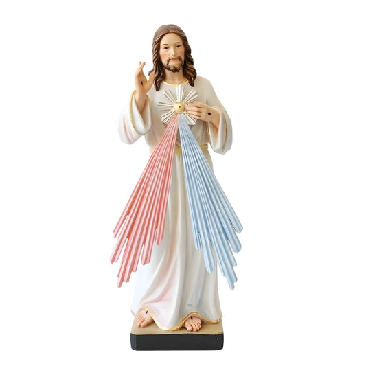 Resin Statue of Merciful Jesus Christ - Val Gardena Craftsmanship