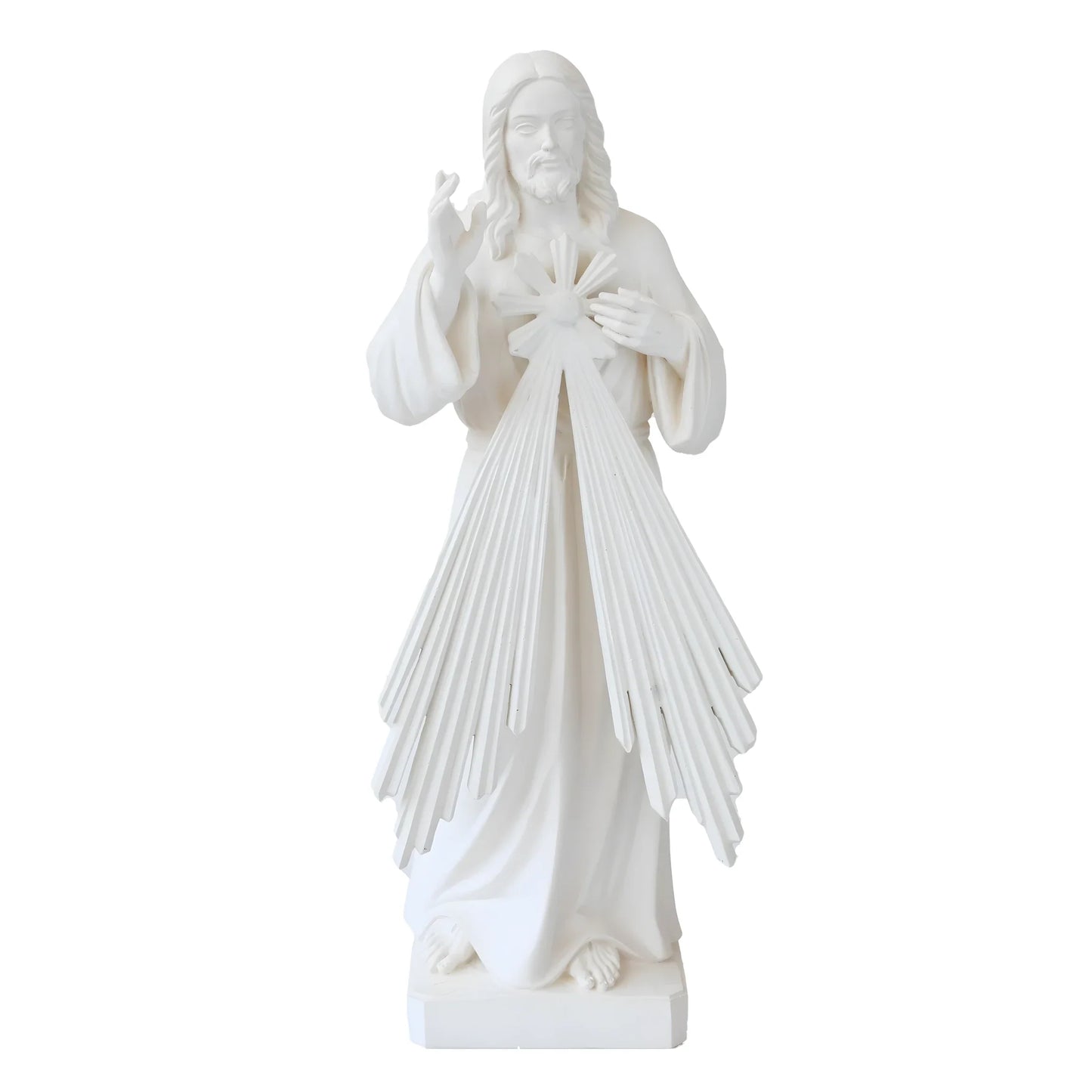 Resin Statue of Merciful Jesus Christ - Val Gardena Craftsmanship
