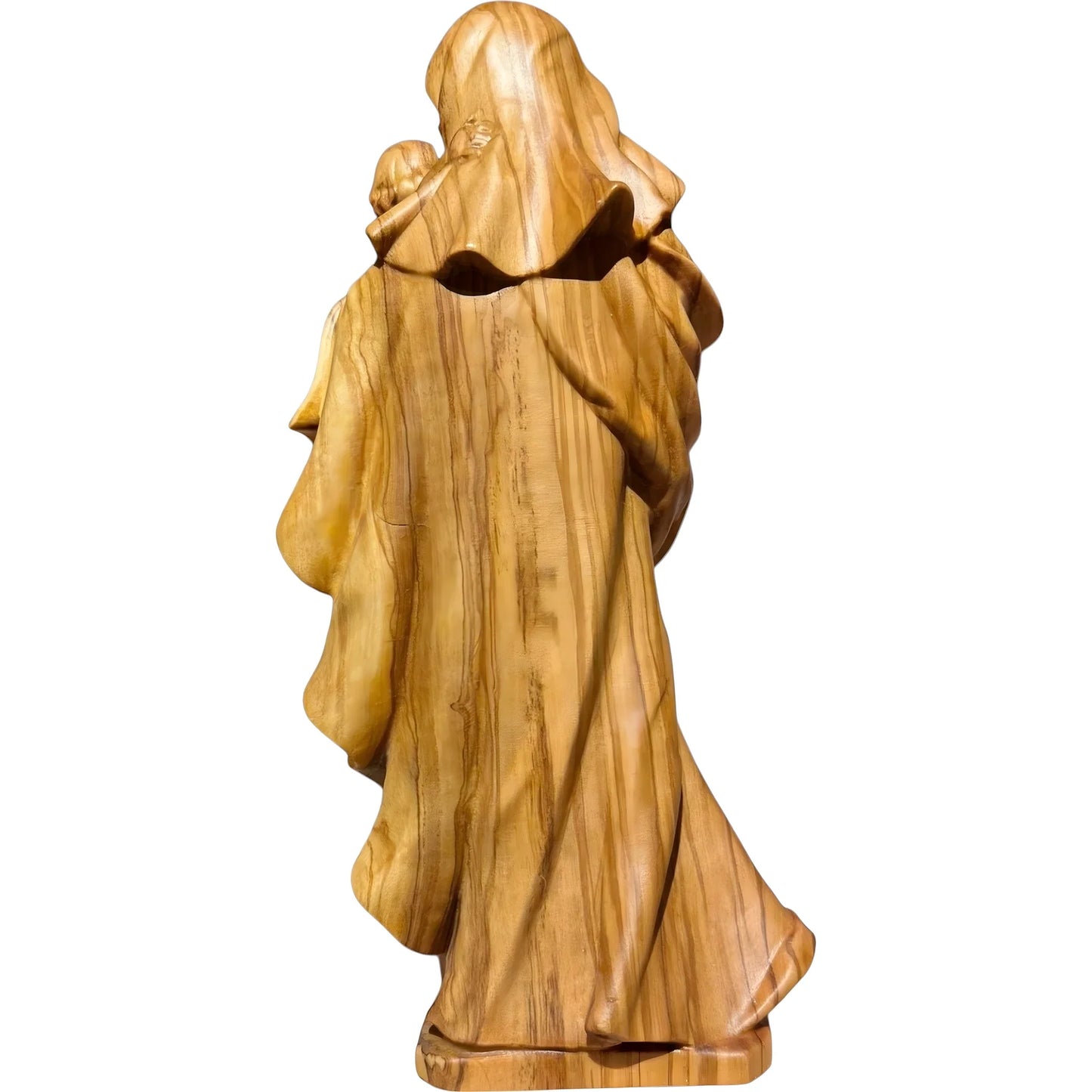 Our Lady of the Heart with Child statue in carved wood from Val Gardena