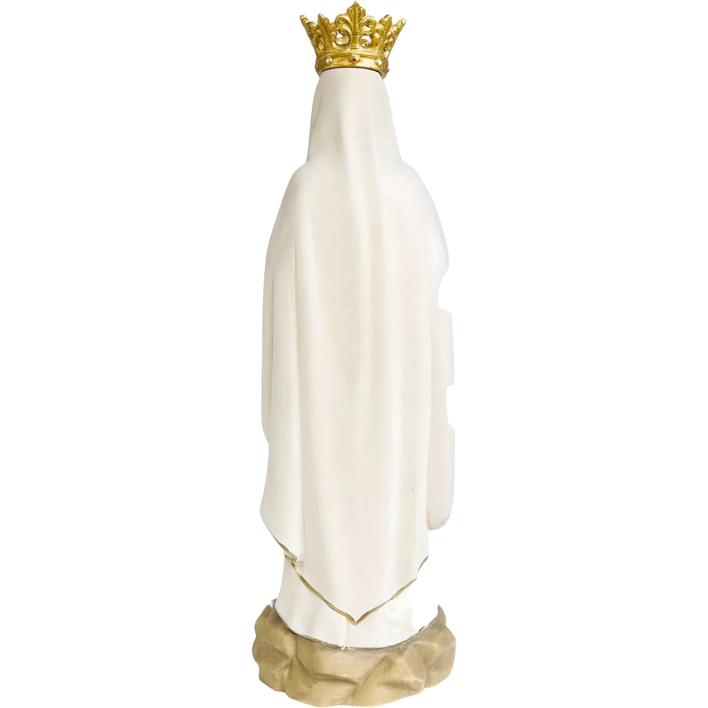 Statue Our Lady of Lourdes Immaculate Conception in Val Gardena Wood with Crown