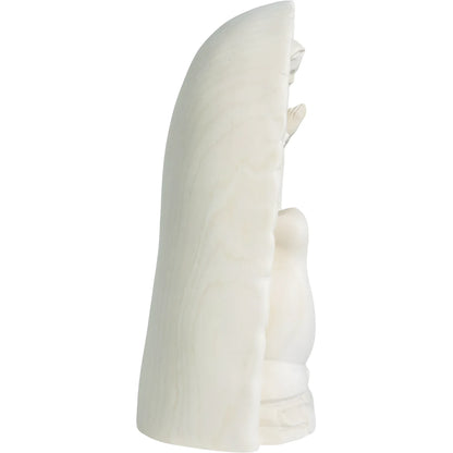 Lourdes Grotto Madonna Statue with Saint Bernadette | Val Gardena Wood Carving