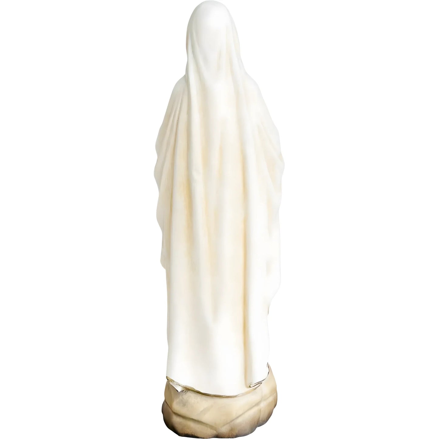 Hand-carved Lourdes Madonna statue in maple and linden wood